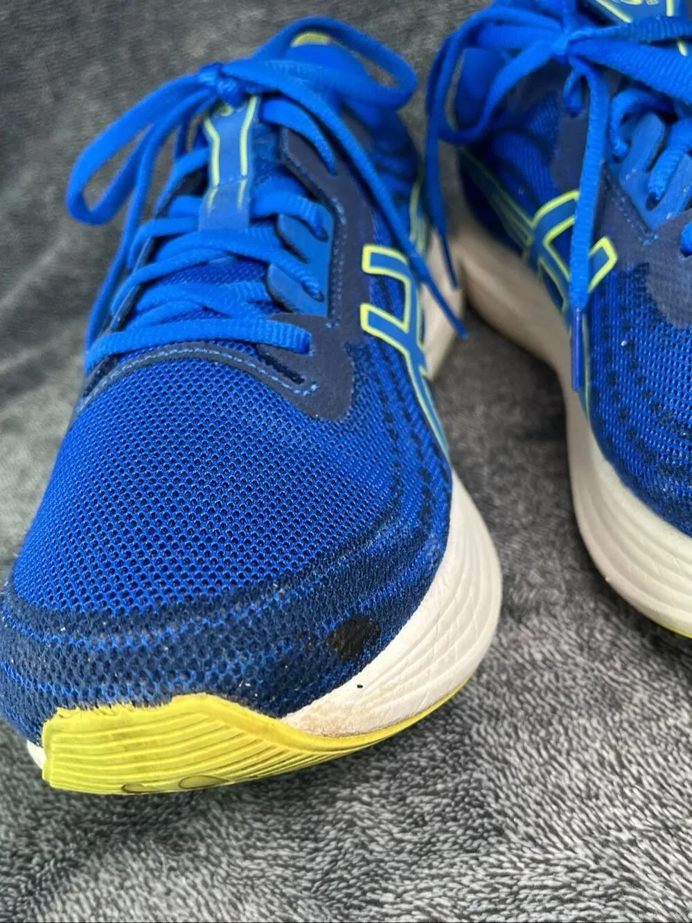 ASICS EvoRide Speed Men's Size 11.5 Blue/Yellow Running Shoes 1011B612